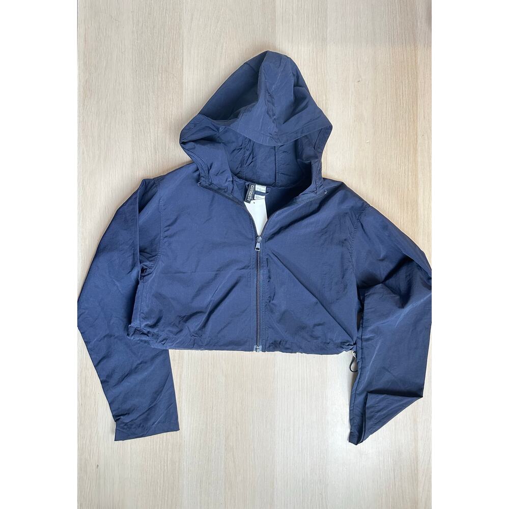 H&M cropped blue track jacket Size XS - New